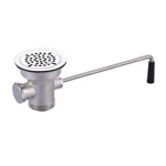 Commercial Sink Drain: 3-1/2" Opening Waste Valve Brass Kitchen .... Fixed Price $125.41.