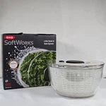 New Oxo Softworks Little Salad And Herb Spinner Clear White Pump Action Bpa Free. Fixed Price $19.43.