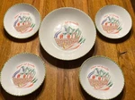 Fresco Del Mercato. Made Italy 5 Pc. Pasta Salad Server With Serving Bowls. Fixed Price $40.00.