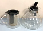 2 Teapots Mixed Lot - Finum Control Brewer Steeper & Whistling Kettle. Fixed Price $30.00.