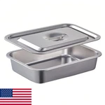 Inch Extra Deep Lasagna Pan With Lid, 11X14" 7.4QT Large Stainless Steel Bakin. Fixed Price $46.39.