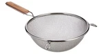 Double Mesh Fine Strainer Colander Sieve Sifter Stainless Steel Kitchen Food 8". Fixed Price $19.39.