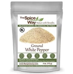 The Spice Way White Pepper Ground. Fixed Price $7.99.