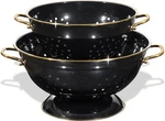 Metal Strainer, 2-PIECE Set, 3.5 Liters, Powder-coated, Self-draining. Fixed Price $36.99.