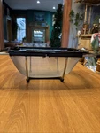 Kitchenaid Expandable Stainless Steel Colander, One Size, Black. Fixed Price $20.00.