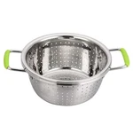 Stainless Steel Deep Colander Micro-perforated 2.5 Quart Metal Food Strainer .... Fixed Price $27.75.