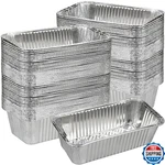 Findful Disposable 2LB Loaf Pans 100 Pack Aluminum Bread Baking 8.5" X 4.5". Fixed Price $68.87.