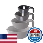Dexas 4-PIECE Nested Mixing Bowl Set Gray Assortment GMBS4-432 Pieces. Fixed Price $51.14.