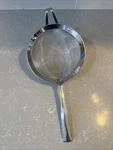 Vtg Piazza Inox 18/10 Mesh Strainer Italy Handle Hanging Utensil Tool 14.75. Fixed Price $24.99.