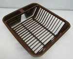 Rare Vintage Rubbermaid Twin Sink Dish Drainer No. 6049 Chocolate Nos 1983 New. Fixed Price $59.99.