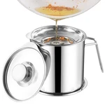Diy Home Bacon Grease Container, 1.8L / 61FL Cooking 60.87 Oz, Silver. Fixed Price $29.71.