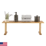 Lavish Home Bamboo Sink Shelf Countertop Organizer Kitchen Bathroom Bedroom Offi. Fixed Price $50.53.