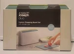 Joseph Duo 3-PIECE Chopping Board Set With Storage Case. Fixed Price $25.99.