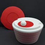Tupperware 3776B & Save Salad Spinner 4.5L Bowl 4PC Set W/lid Red White. Fixed Price $22.99.