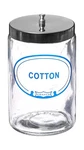 Grafco Glass Sundry Jar Labeled 'cotton' Medical Dressing Storag. Fixed Price $25.20.