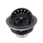 Watflow Black Kitchen Sink Drain Assembly With Strainer 3-1/2 Inch. Fixed Price $22.09.