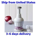 Pampered Chef Push Function Food Chopper White- Free Shipping From Usa. Fixed Price $35.99.