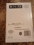 Delta DT062412-KS 4" Tile-in Square Shower Drain Chrome. Fixed Price $56.99.