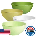 Greentainer 4-PIECE Plastic Mixing Set, 113OZ Lightweight Serving Bowls,. Fixed Price $41.16.