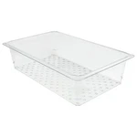 Cambro 15CLRCW135 Camwear Full-size Food Pan Colander 5" Deep Polycarbonate. Fixed Price $21.88.