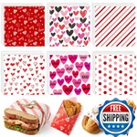 Reallnaive 300 Pcs Valentine Wax Paper Sheets For Food 12 Inch Red Heart. Fixed Price $44.93.