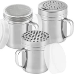 Cusinium Set Of 3 10OZ Stainless Steel Dredges W/handle - Fine, Med, Coarse Mesh. Fixed Price $36.76.
