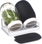 Complete Sprouting Kit 2 Wide Mouth Mason Jars, 316 Screen Lids, Bla. Fixed Price $44.99.
