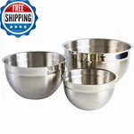Babish 3-PIECE Stainless Steel Mixing Set Nesting Metal For Baking,. Fixed Price $63.74.