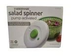 Farberware Salad Spinner Pump Activated 6.65QT Bpa Free Colander Basket Nonslip. Fixed Price $25.00.