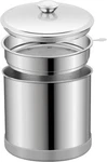Ohtomber Bacon Grease Saver Container With Fine Mesh 1.2L, Silver. Fixed Price $14.76.