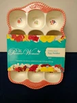 Pioneer Woman Celia Stoneware Holder Coral 6X9X1.5 Inches Holds 12 Eggs. Fixed Price $31.20.