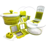 Megachef 10-IN-1 Multi-use Salad Spinner Slicer Dicer Chopper With Blades Lids. Fixed Price $58.02.