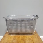 Kitchen Spaces Stackable Fridge Storage Colander Containers For Fresh Produce. Fixed Price $10.00.
