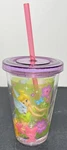 Disney Store Fairies Tinkerbell Tumbler With Straw Cup Sparkles & Butterfly Nwt. Fixed Price $40.00.
