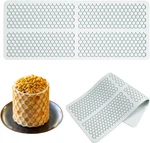 Honeycomb Molds Silicone (2 Pcs) Fondant Tuile With Hollow 3D Beehive Cand. Fixed Price $18.99.