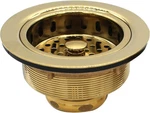 R214-01 3-1/2-INCH Large Post Style Kitchen Sink Basket Strainer, Polished Brass. Fixed Price $44.99.