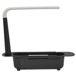 Wohpnle Telescopic Sink Storage Rack, Retractable Drainer With Black. Fixed Price $28.31.
