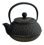 New Avanti Imperial Cast Iron Teapot 800ML Black Gold Stainless Steel Strainer. Fixed Price $33.49.