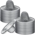 Shimeyao 100 Pcs 2.75 Mesh Sink Strainers Stainless Steel Drain Silver. Fixed Price $38.88.