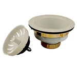 Keeney Heavy Duty Kitchen Sink Strainer With Power Ball Basket, Biscuit K1439BSQ. Fixed Price $24.99.