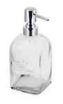Grant Howard Mason Soap Glass Dispenser With Metal Pump, Square 16 Oz. Fixed Price $19.99.