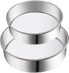 2 Pack Flour Sifter,stainless Steel Fine Mesh Strainers SIEVE,60 Silver. Fixed Price $16.34.