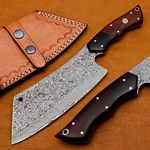 Custom Handmade Damascus Meat Clever Knife Chef Chopper Butcher Kitchen. Fixed Price $135.00.