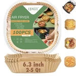 Finece Air Fryer Liners Square, 100PCS For 2 To 5 Qt 6.3 In, Natural. Fixed Price $17.54.