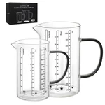 Libwys Glass Measuring Cup, 1000ML (32OZ)+500ML (16OZ) With Anti-slip Silicon.... Fixed Price $38.30.