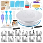 Kootek 140-PCS Cake Decorating Kit, Baking Supplies Tools, Stand Turntable. Fixed Price $47.97.