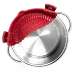 Norpro Silicone Clip-on Strainer 2185, Red. Fixed Price $14.55.