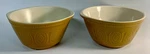 (2) Vintage Paderno Yellow Ceramic Mixing Bowl Diamond Design. Fixed Price $44.99.