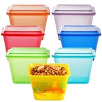 Youngever 7 Sets Parfait Cups With Lids And Inserts, Reusable Plastic.... Fixed Price $21.23.