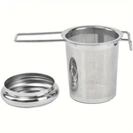 Stainless Steel Tea Filter With Folding Handle Loose Leaf Strainer Lid*. Fixed Price $6.70.